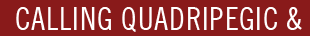 CALLING QUADRIPEGIC & PARAPLEGIC ENTREPRENERS